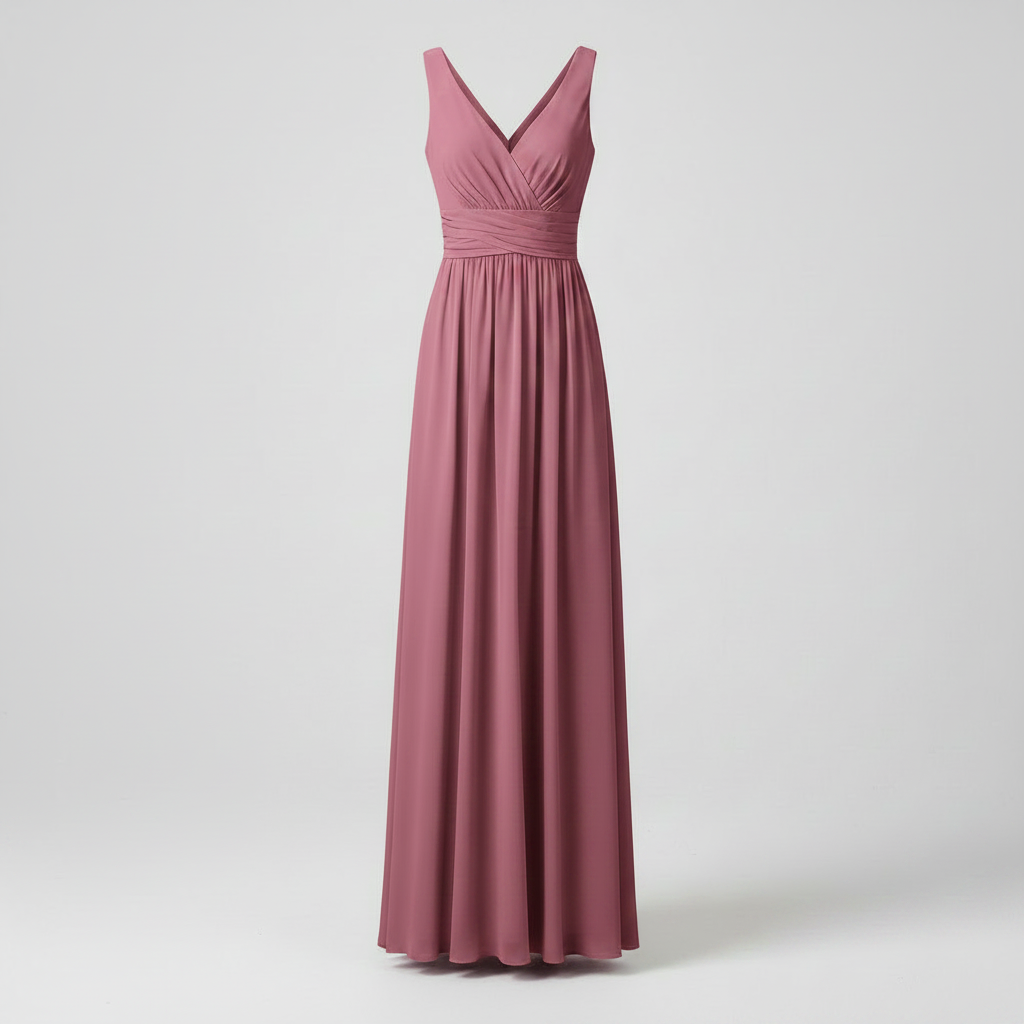 Elegant V-Neck Maxi Dress | Women's Sleeveless Summer Dress