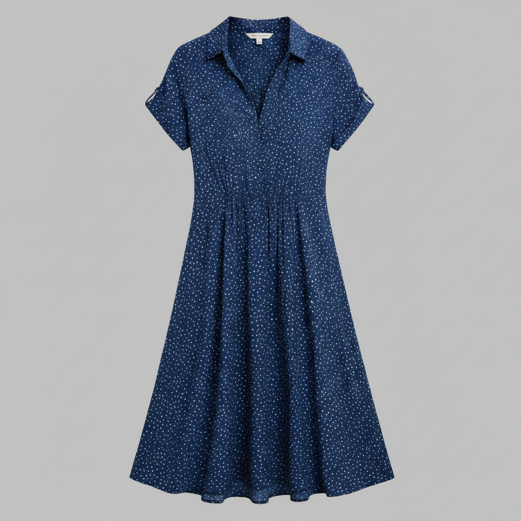 Women's Midi Shirt Dress | Short Sleeve Summer Dresses