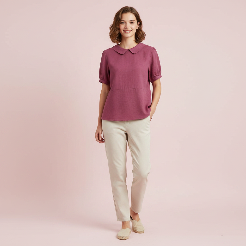 Women's Collared Blouse | Casual Chic Top