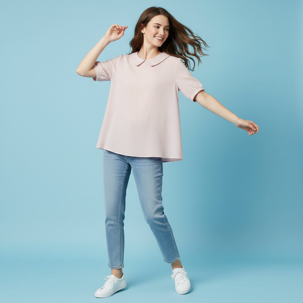 Women's Collared Blouse | Casual Chic Top
