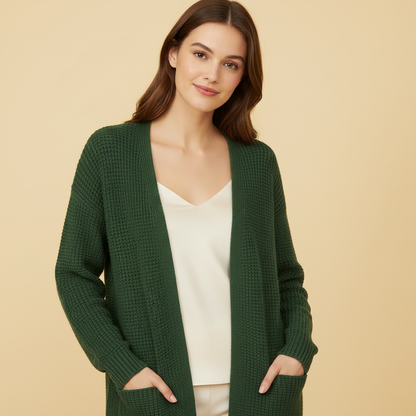 Cozy Long Cardigan | Women's Cardigan Sweater for Layering