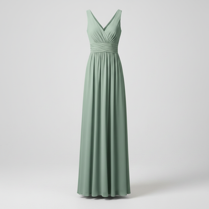 Elegant V-Neck Maxi Dress | Women's Sleeveless Summer Dress