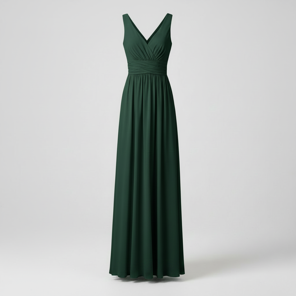 Elegant V-Neck Maxi Dress | Women's Sleeveless Summer Dress
