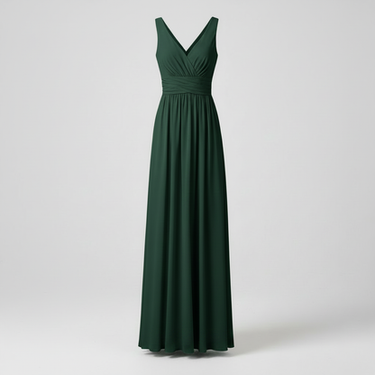 Elegant V-Neck Maxi Dress | Women's Sleeveless Summer Dress