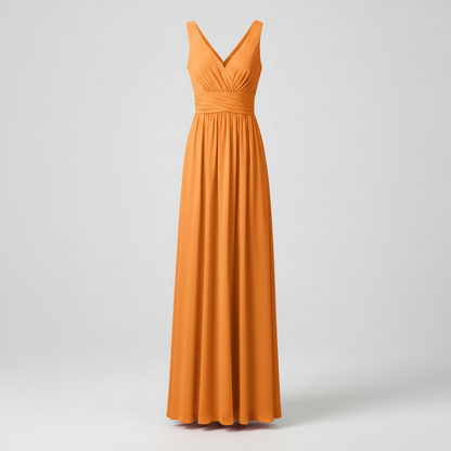 Elegant V-Neck Maxi Dress | Women's Sleeveless Summer Dress