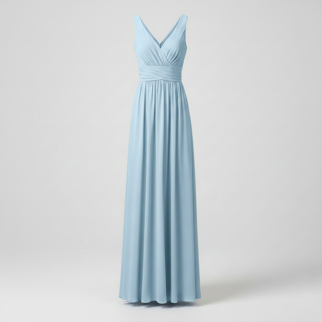 Elegant V-Neck Maxi Dress | Women's Sleeveless Summer Dress