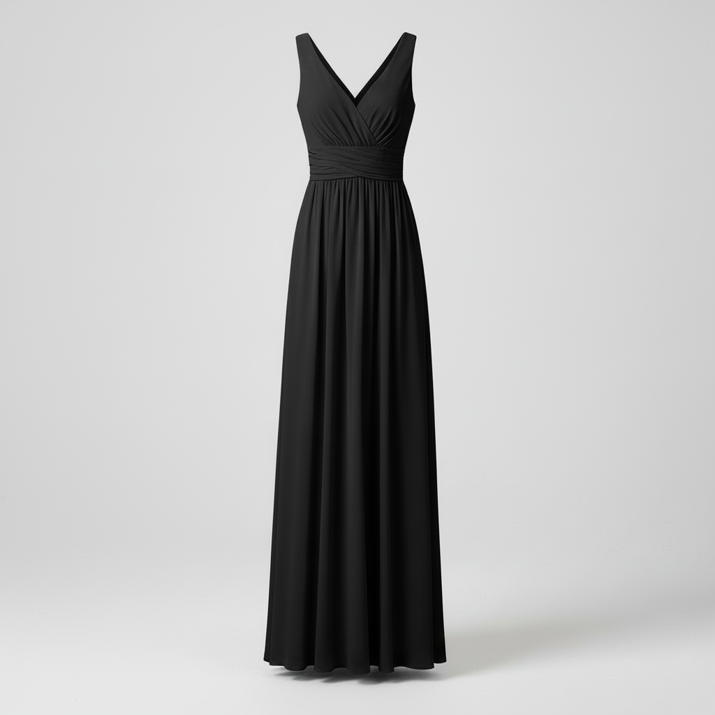 Elegant V-Neck Maxi Dress | Women's Sleeveless Summer Dress