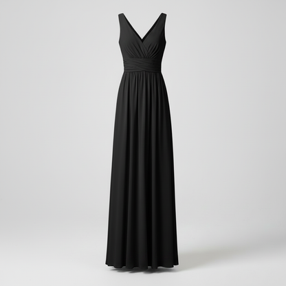 Elegant V-Neck Maxi Dress | Women's Sleeveless Summer Dress