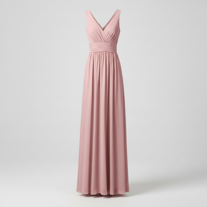 Elegant V-Neck Maxi Dress | Women's Sleeveless Summer Dress