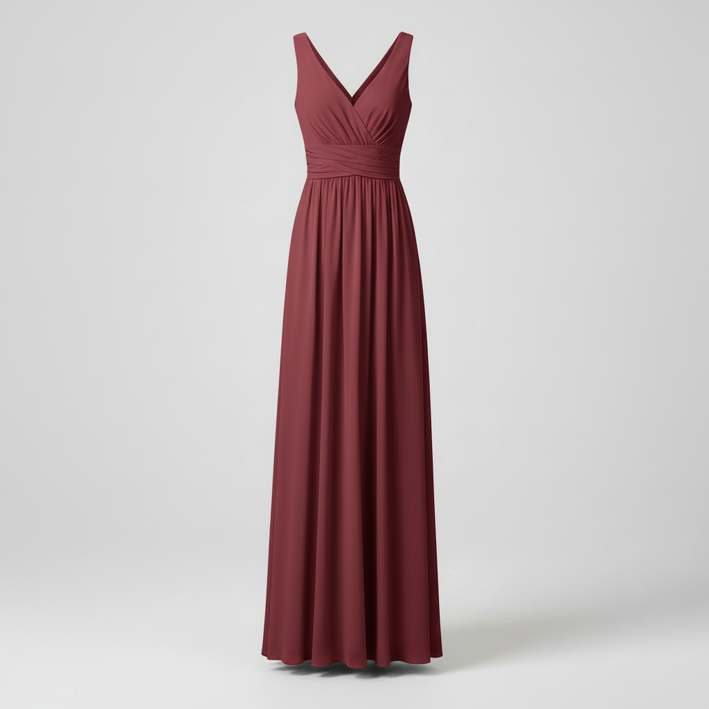 Elegant V-Neck Maxi Dress | Women's Sleeveless Summer Dress