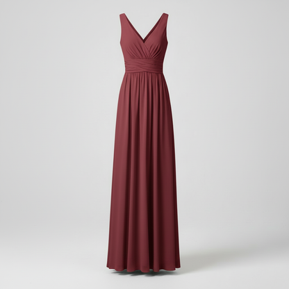Elegant V-Neck Maxi Dress | Women's Sleeveless Summer Dress