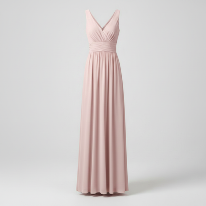 Elegant V-Neck Maxi Dress | Women's Sleeveless Summer Dress