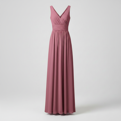 Elegant V-Neck Maxi Dress | Women's Sleeveless Summer Dress
