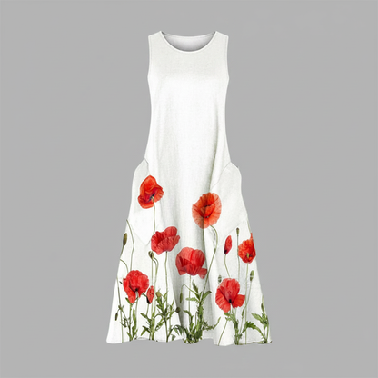 Floral Midi Dress | Women's Summer Dresses A-Line