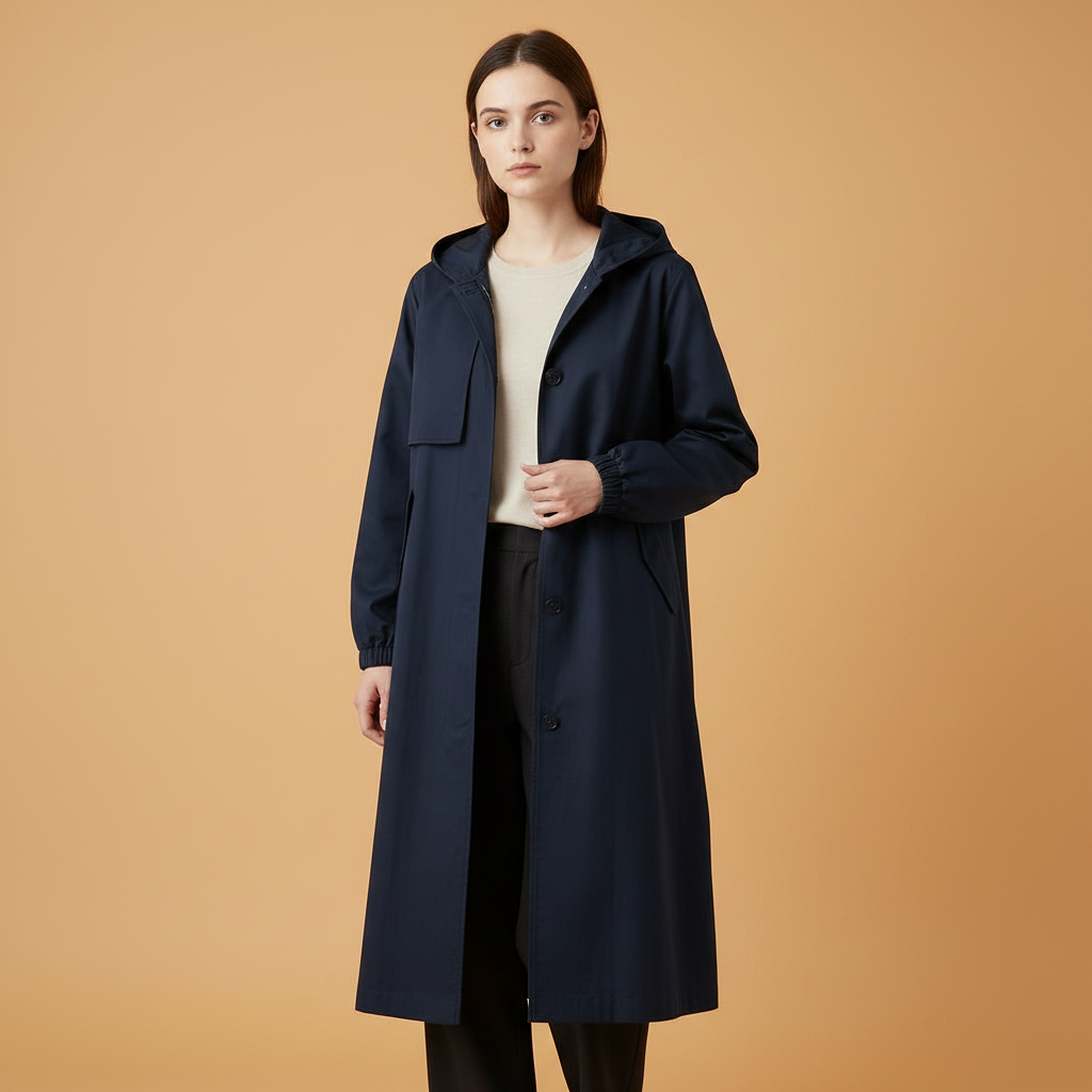 Elegant Long Trench Coat | Women's Winter Coat
