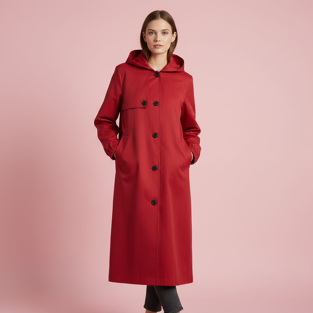 Elegant Long Trench Coat | Women's Winter Coat