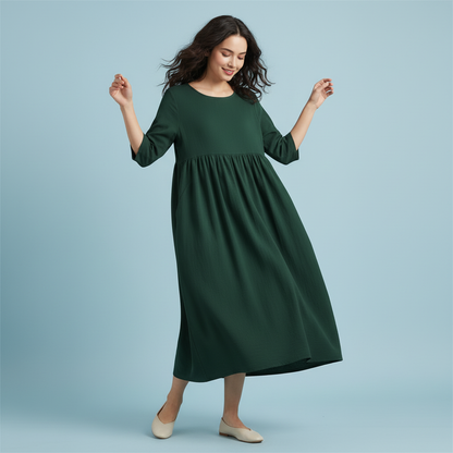 Loose Fit Summer Midi Dress | Women's Casual Dresses