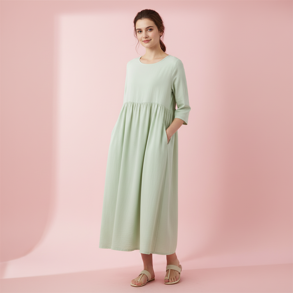 Loose Fit Summer Midi Dress | Women's Casual Dresses