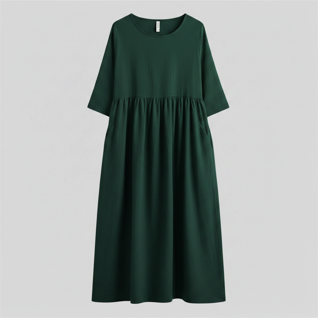 Loose Fit Summer Midi Dress | Women's Casual Dresses
