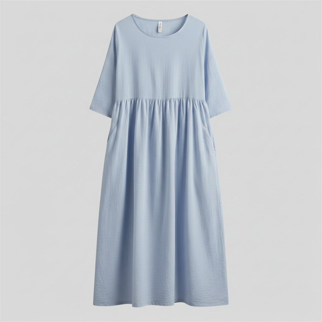 Loose Fit Summer Midi Dress | Women's Casual Dresses