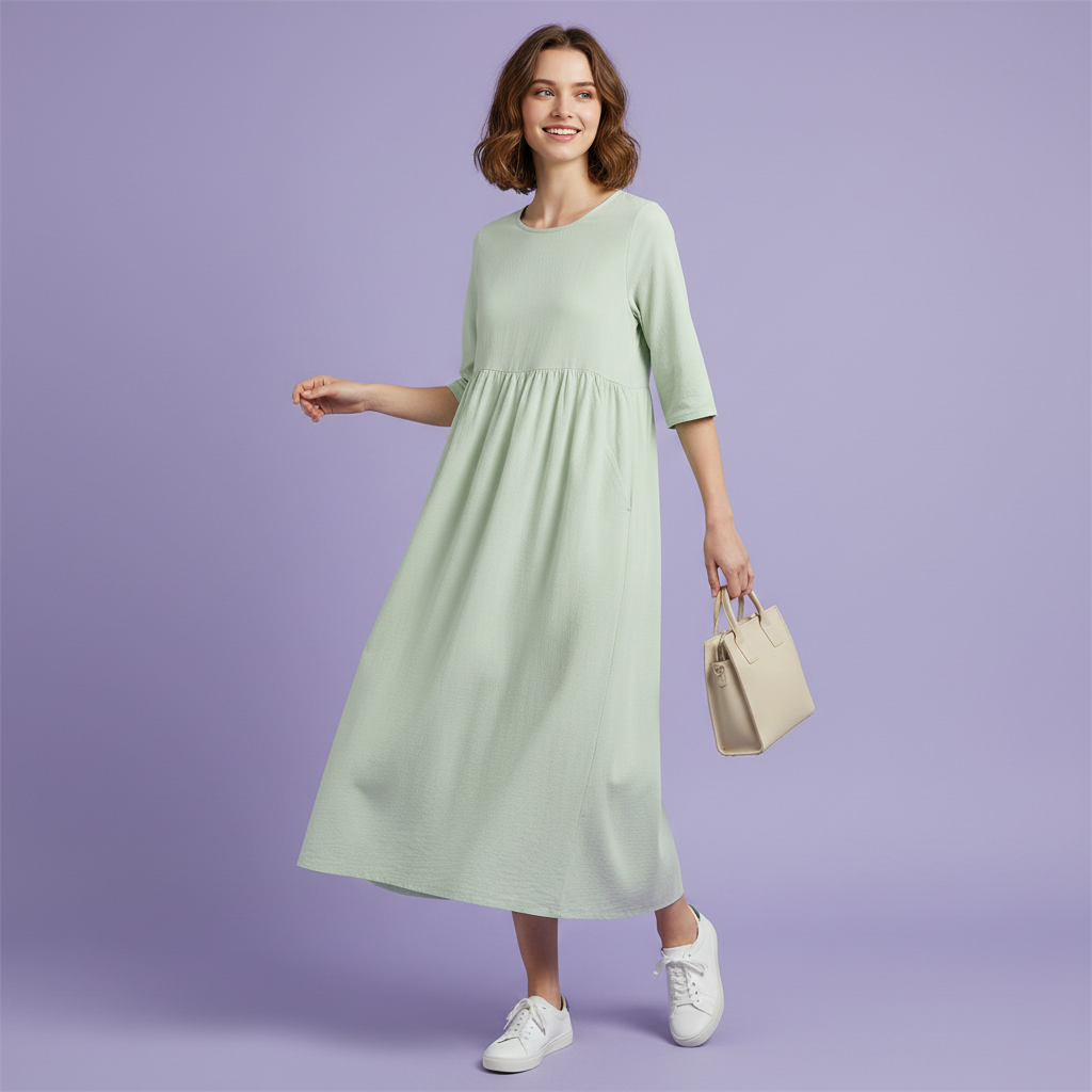 Loose Fit Summer Midi Dress | Women's Casual Dresses