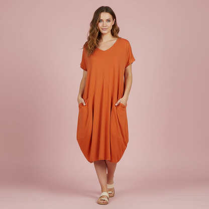 Loose Fitting Summer Midi Dress | Women's Casual Dress