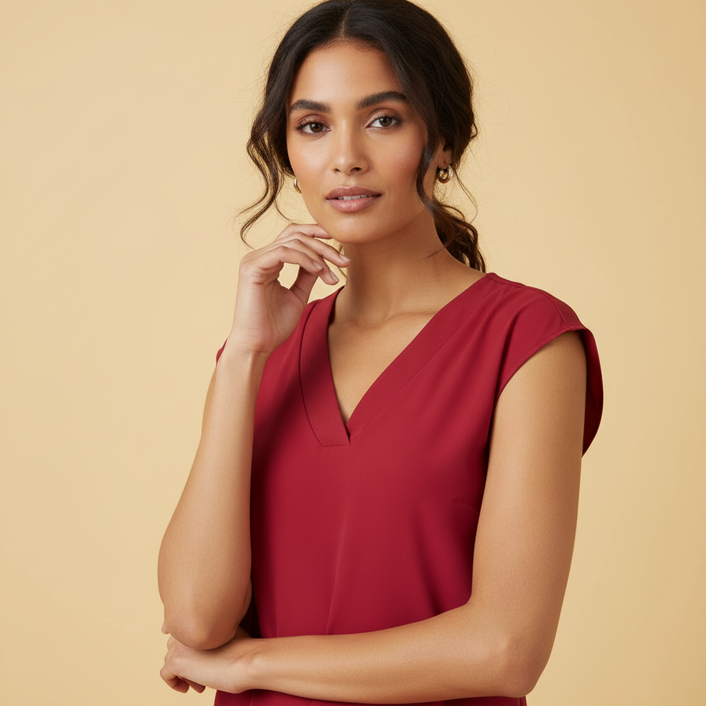 V-Neck Summer Blouse | Women's Blouse for Everyday Wear