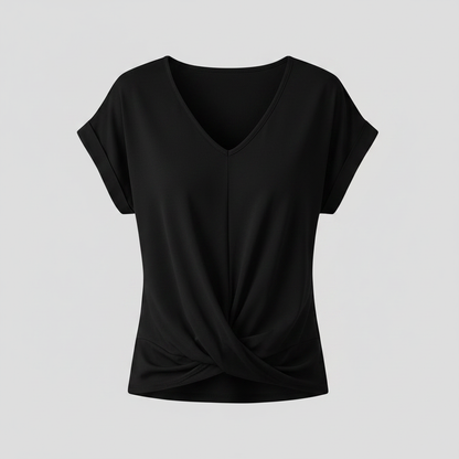 Women's V-Neck Casual Top | Short Sleeve Summer Fashion