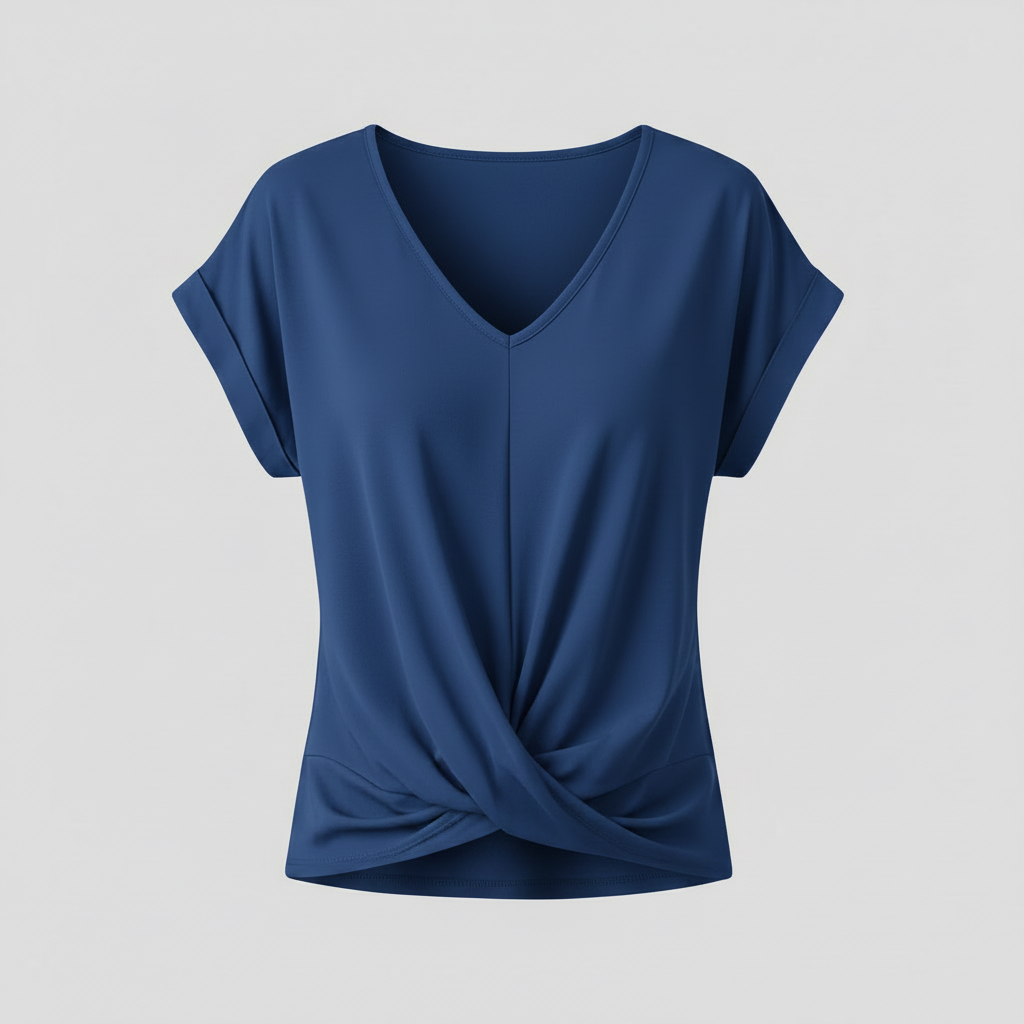 Women's V-Neck Casual Top | Short Sleeve Summer Fashion