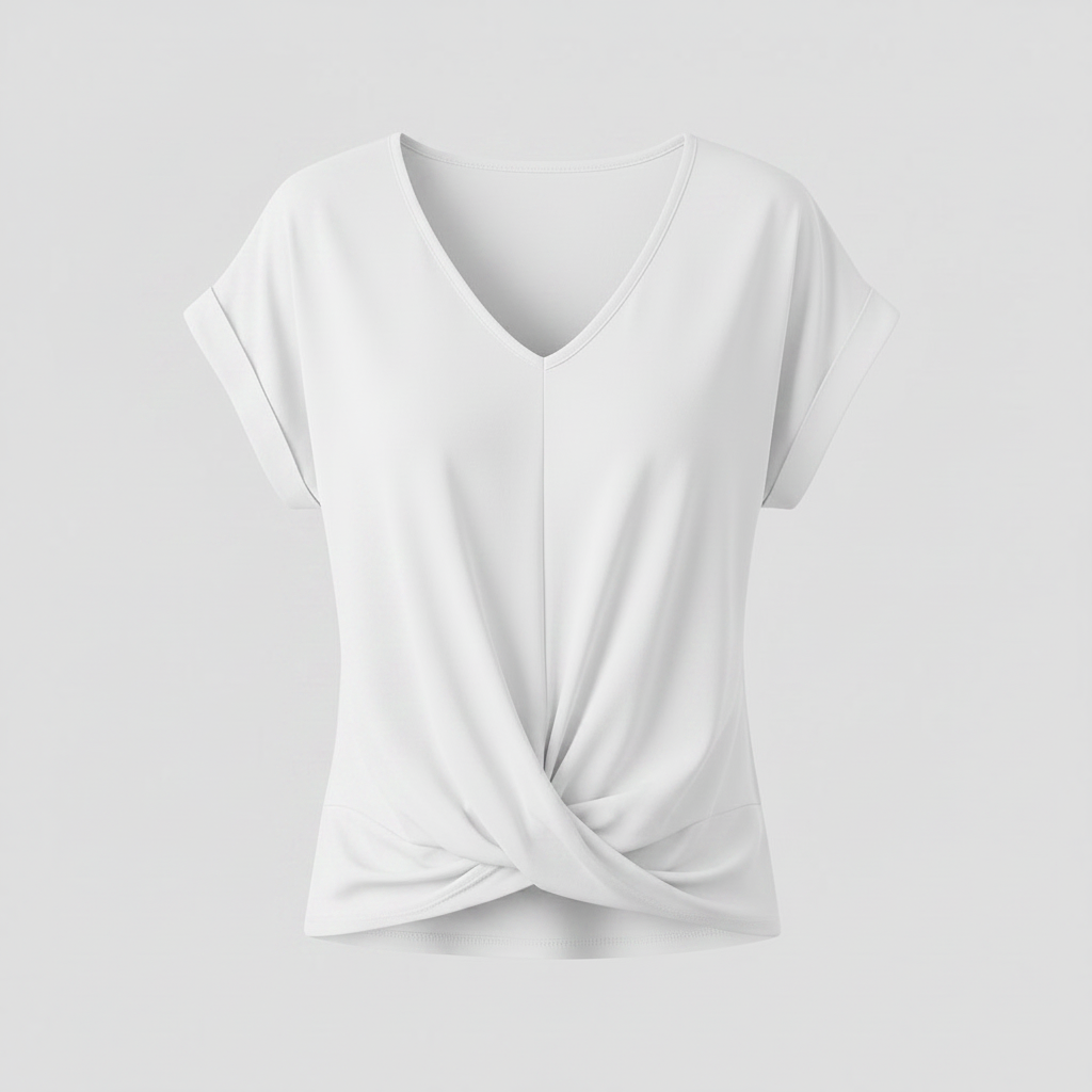 Women's V-Neck Casual Top | Short Sleeve Summer Fashion