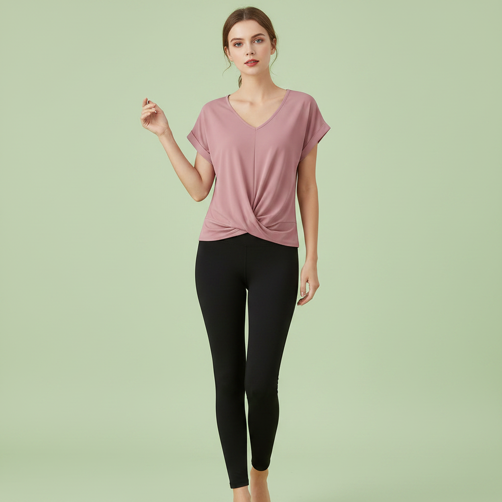 Women's V-Neck Casual Top | Short Sleeve Summer Fashion