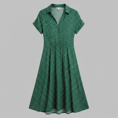 Women's Midi Shirt Dress | Short Sleeve Summer Dresses