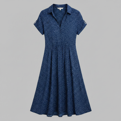 Women's Midi Shirt Dress | Short Sleeve Summer Dresses