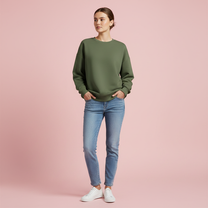 Women's Oversized Crew Neck Sweatshirt | Casual Sweatshirt