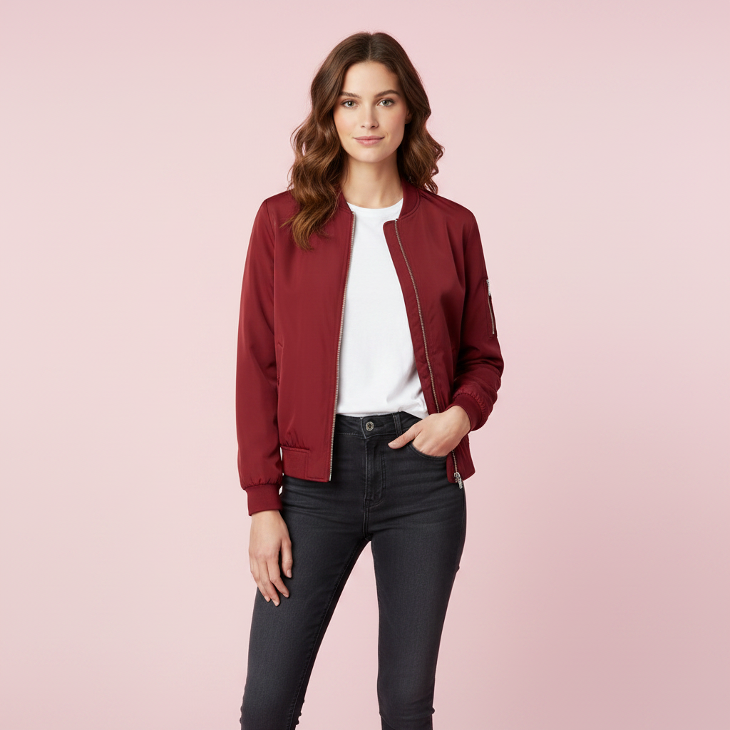 Women's Short Bomber Jacket | Stylish Women's Jacket