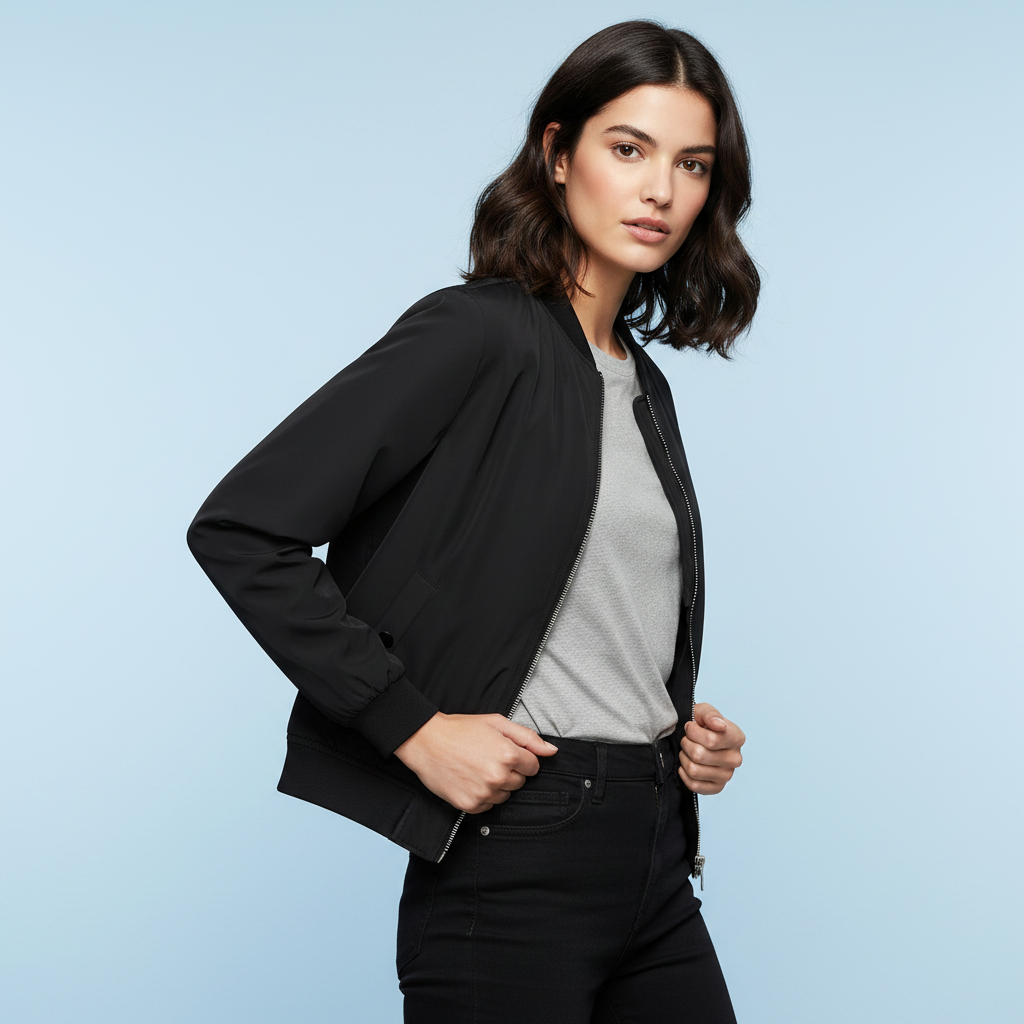 Women's Short Bomber Jacket | Stylish Women's Jacket