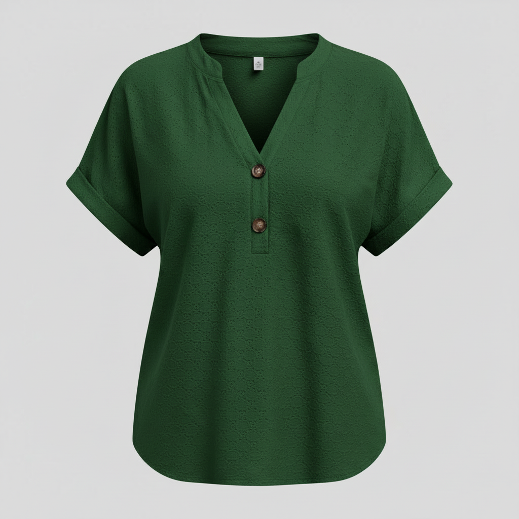 V-Neck Short Sleeve Top | Women's Casual Summer Wear