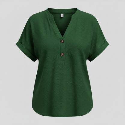 V-Neck Short Sleeve Top | Women's Casual Summer Wear