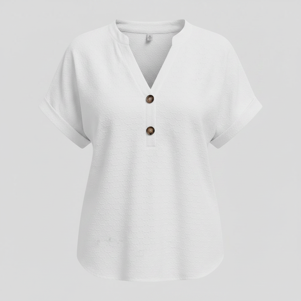 V-Neck Short Sleeve Top | Women's Casual Summer Wear