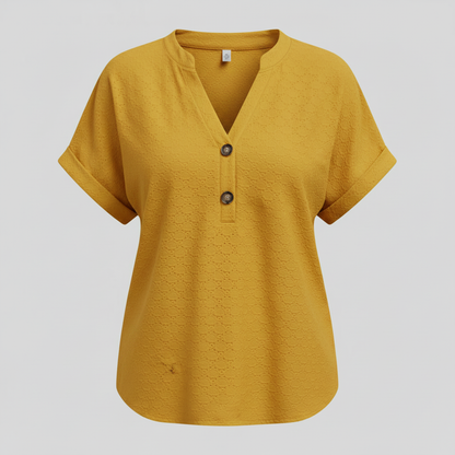 V-Neck Short Sleeve Top | Women's Casual Summer Wear